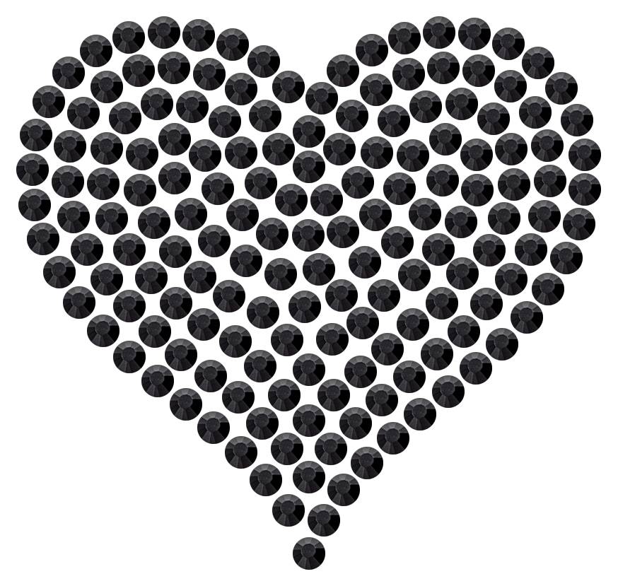 Трафарет Сердце среднее — RHT_HEART2_SS16_JET_BLACK