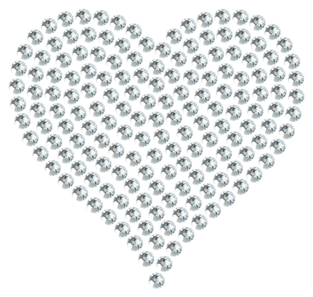 Трафарет Сердце среднее — RHT_HEART2_SS20_CRYSTAL_CLEAR