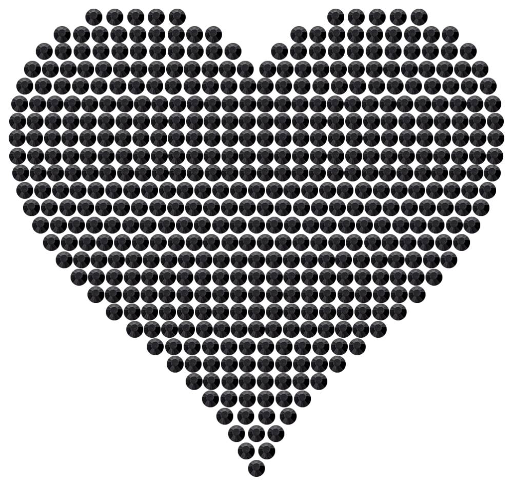 Трафарет Большое сердце — RHT_HEART4_SS10_JET_BLACK