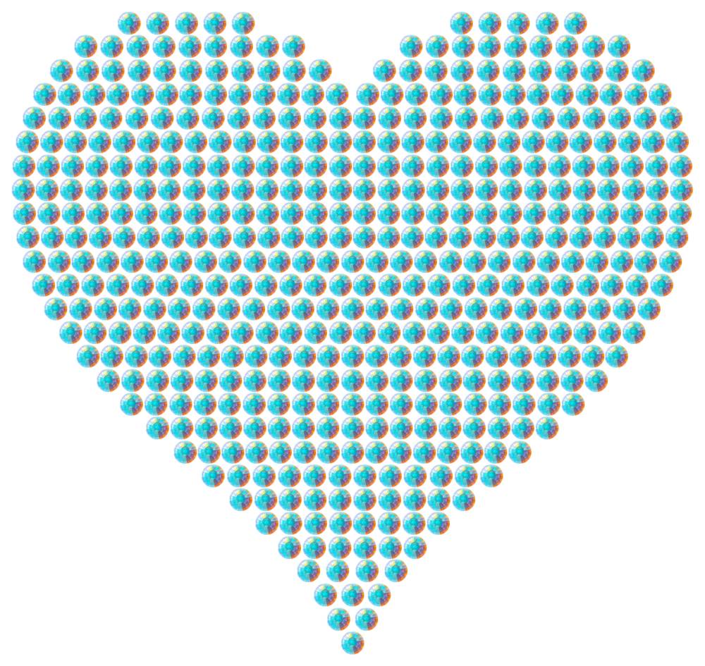 Трафарет Большое сердце — RHT_HEART4_SS12_CRYSTAL_AB_DMC