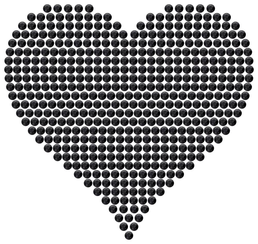 Трафарет Большое сердце — RHT_HEART4_SS16_JET_BLACK
