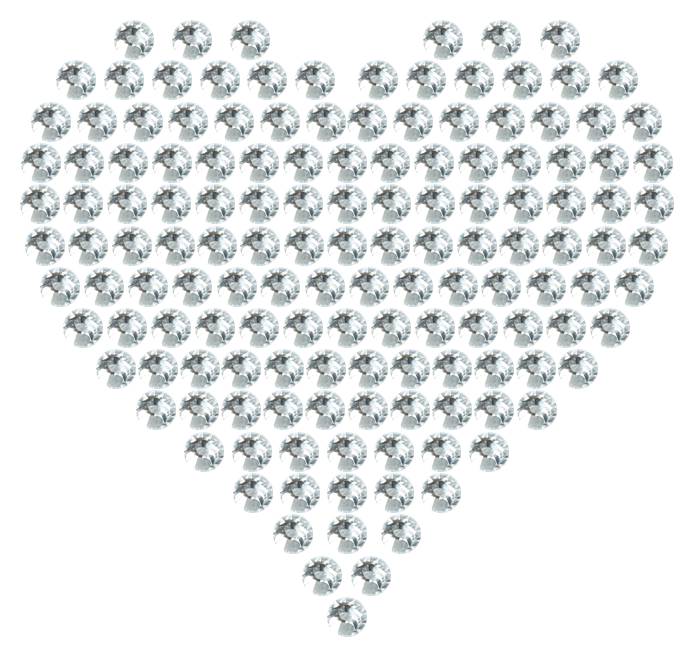 Трафарет Сердце компактное — RHT_HEART5_SS12_CRYSTAL_CLEAR