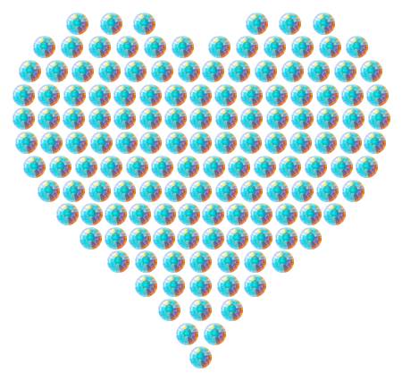 Трафарет Сердце компактное — RHT_HEART5_SS6_CRYSTAL_AB_DMC