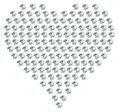 Трафарет Сердце компактное — RHT_HEART5_SS6_CRYSTAL_CLEAR