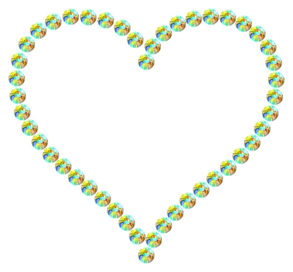 Трафарет Контурное сердце — RHT_HEART6_SS10_CRYSTAL_AB