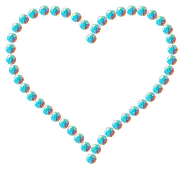 Трафарет Контурное сердце — RHT_HEART6_SS10_CRYSTAL_AB_DMC