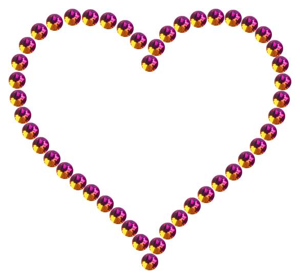Трафарет Контурное сердце — RHT_HEART6_SS10_RAINBOW