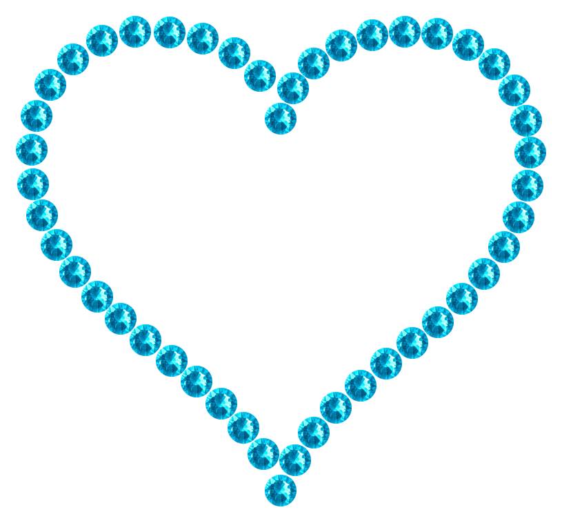 Трафарет Контурное сердце — RHT_HEART6_SS16_AQUAMARINE