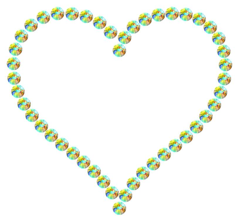 Трафарет Контурное сердце — RHT_HEART6_SS16_CRYSTAL_AB
