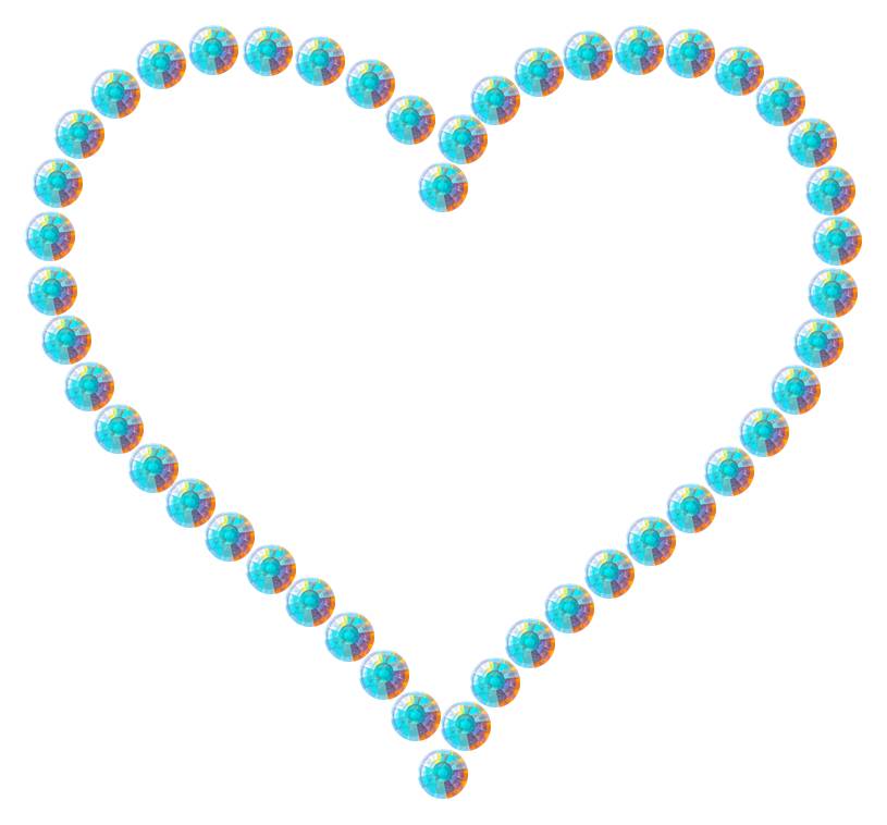 Трафарет Контурное сердце — RHT_HEART6_SS16_CRYSTAL_AB_DMC