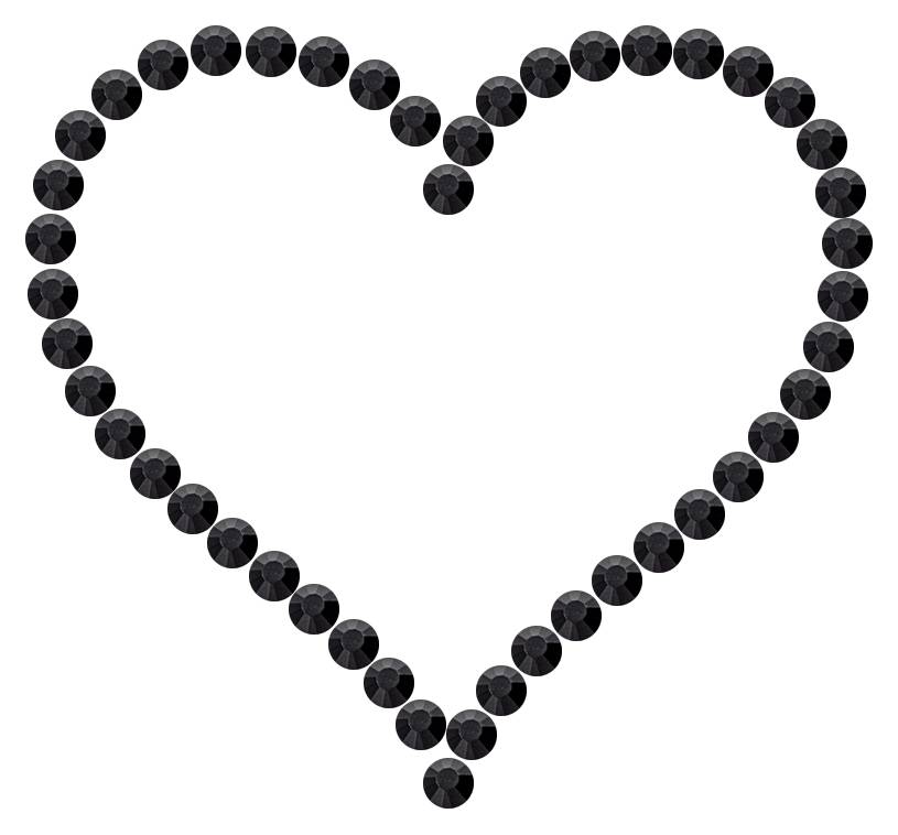 Трафарет Контурное сердце — RHT_HEART6_SS16_JET_BLACK