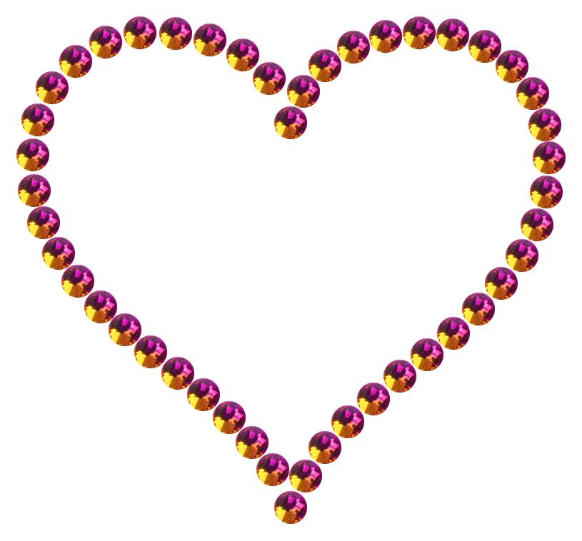Трафарет Контурное сердце — RHT_HEART6_SS16_RAINBOW