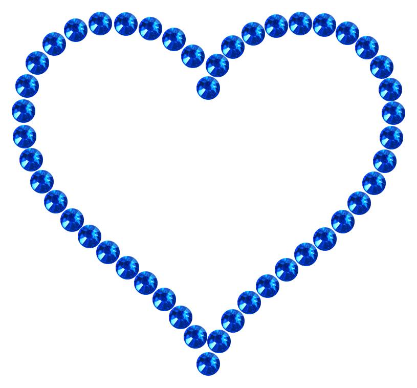 Трафарет Контурное сердце — RHT_HEART6_SS16_SAPPHIRE