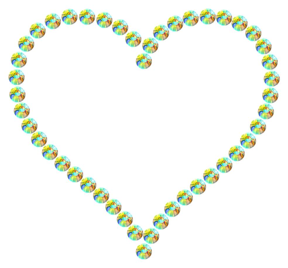 Трафарет Контурное сердце — RHT_HEART6_SS20_CRYSTAL_AB