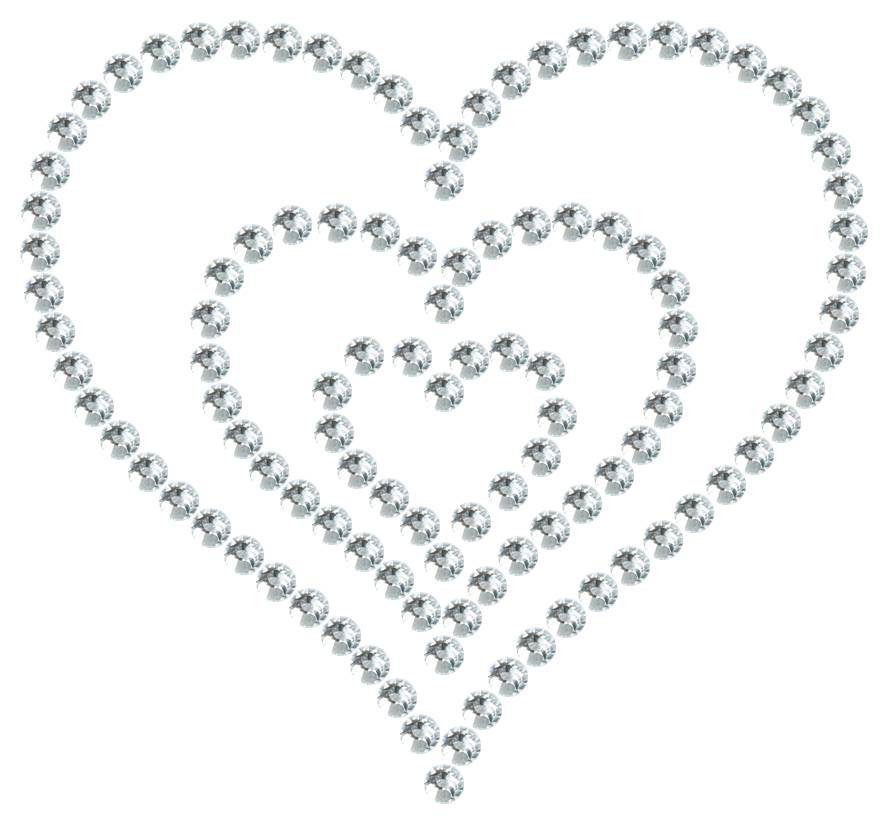 Трафарет Тройное сердце — RHT_HEART7_SS12_CRYSTAL_CLEAR