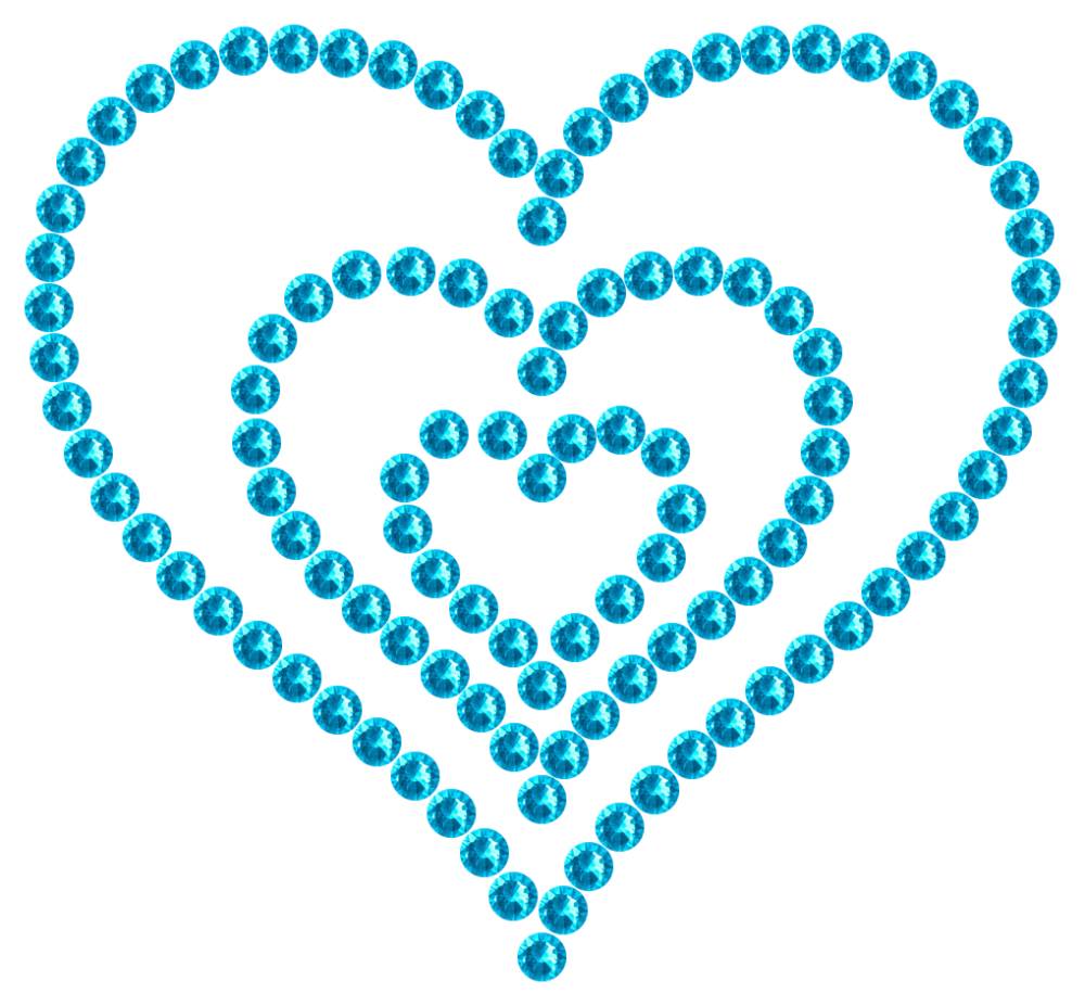 Трафарет Тройное сердце — RHT_HEART7_SS16_AQUAMARINE