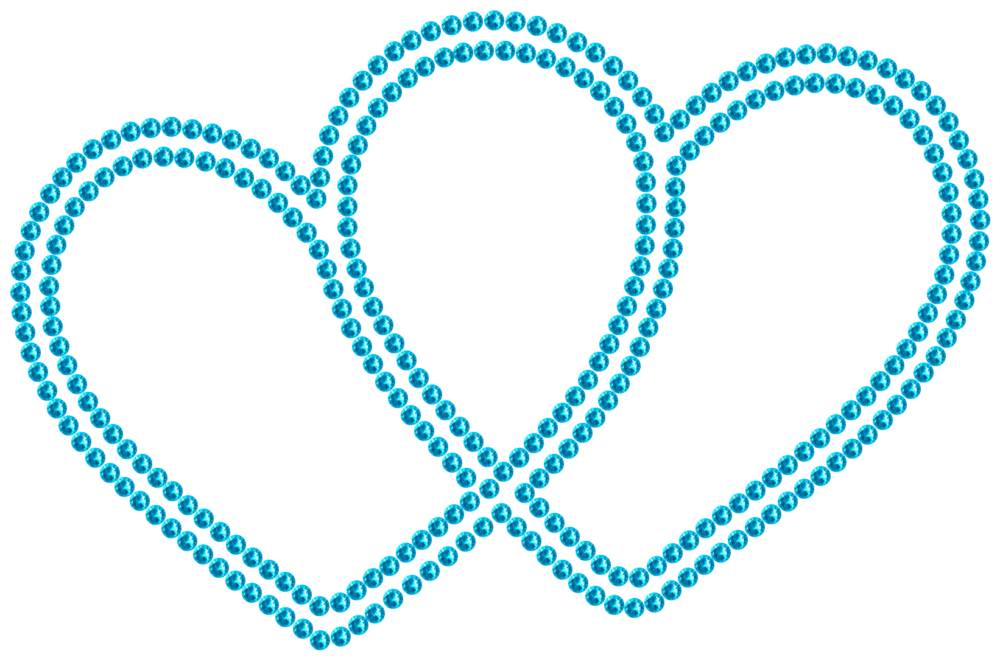 Трафарет Сердца — RHT_HEARTS1_SS10_AQUAMARINE