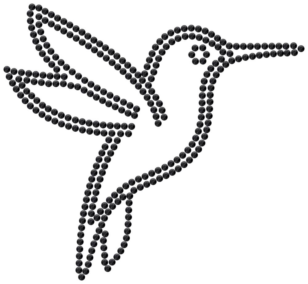 Трафарет Колибри — RHT_HUMMINGBIRD1_SS10_JET_BLACK