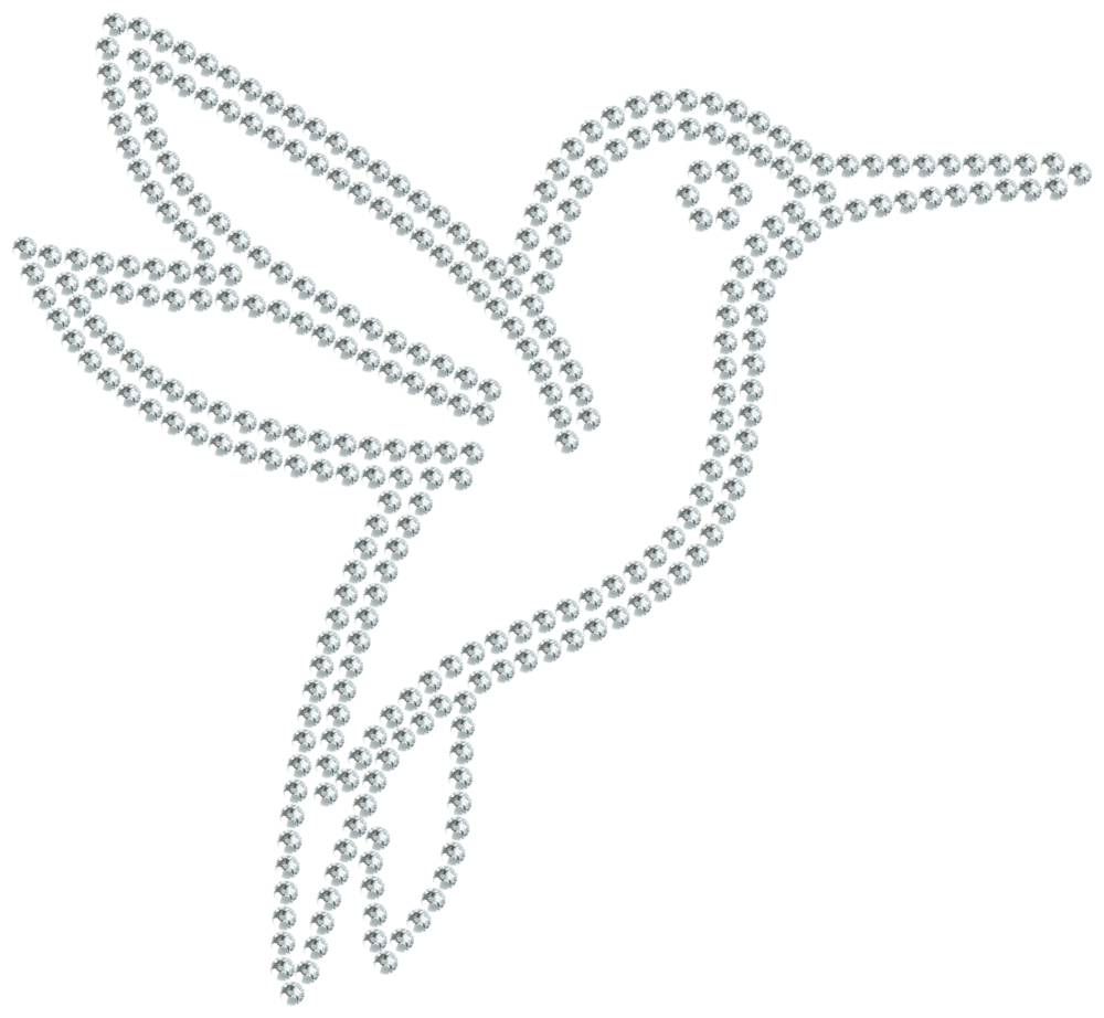 Трафарет Колибри — RHT_HUMMINGBIRD1_SS16_CRYSTAL_CLEAR
