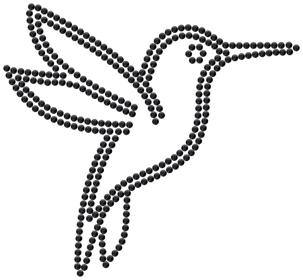Трафарет Колибри — RHT_HUMMINGBIRD1_SS16_JET_BLACK