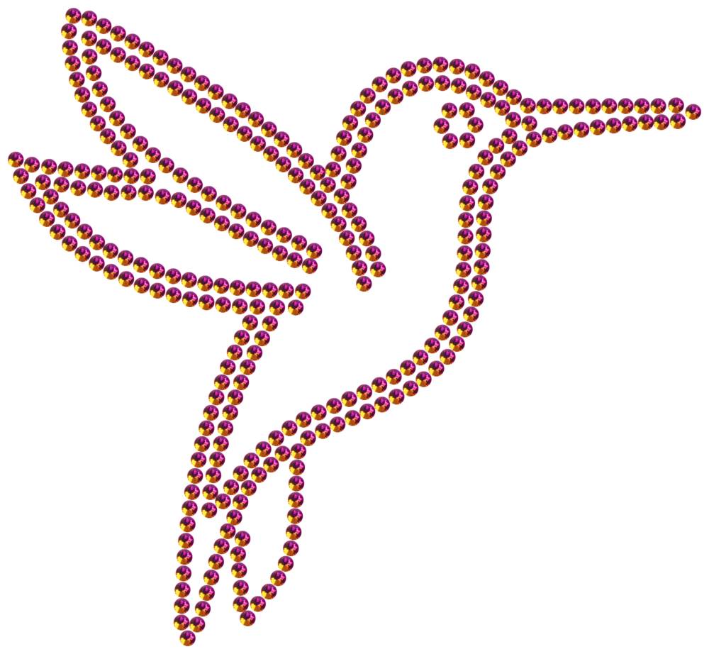 Трафарет Колибри — RHT_HUMMINGBIRD1_SS16_RAINBOW