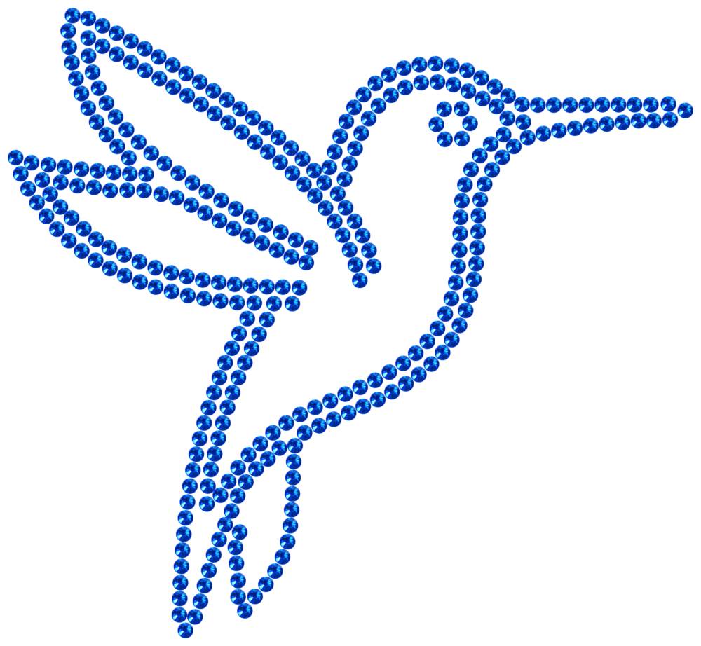 Трафарет Колибри — RHT_HUMMINGBIRD1_SS16_SAPPHIRE