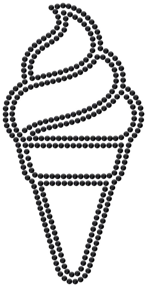 Трафарет Мороженое — RHT_ICECREAM1_SS10_JET_BLACK