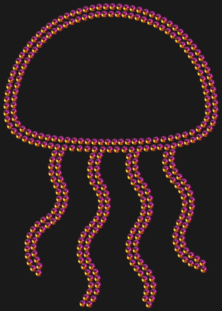 Трафарет Медуза — RHT_JELLYFISH1_SS10_RAINBOW