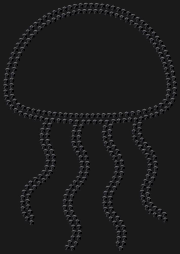 Трафарет Медуза — RHT_JELLYFISH1_SS16_JET_BLACK
