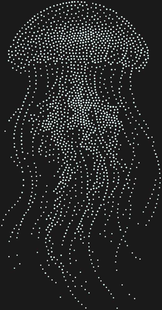 Трафарет Медуза — RHT_JELLYFISH2_MULTY_CRYSTAL_AB_DMC