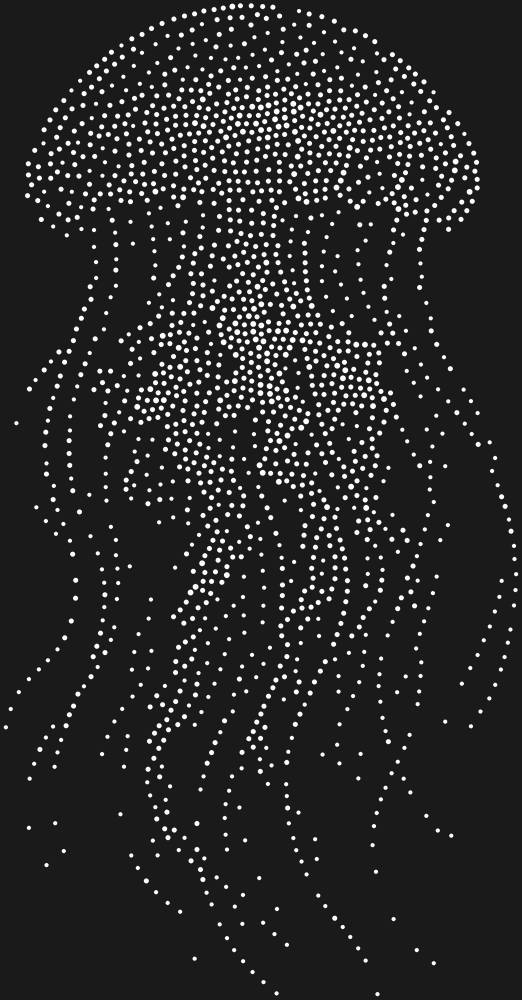 Трафарет Медуза — RHT_JELLYFISH2_MULTY_CRYSTAL_CLEAR