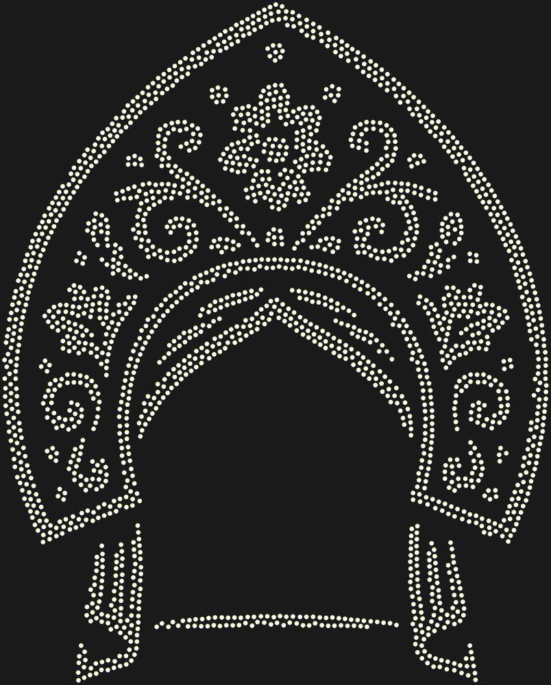 Трафарет Кокошник — RHT_KOKOSHNIK1_SS12_CRYSTAL_AB