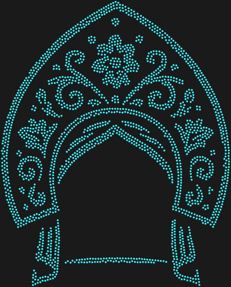 Трафарет Кокошник — RHT_KOKOSHNIK1_SS16_AQUAMARINE