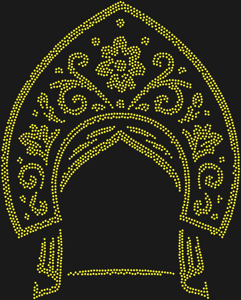 Трафарет Кокошник — RHT_KOKOSHNIK1_SS16_CITRINE