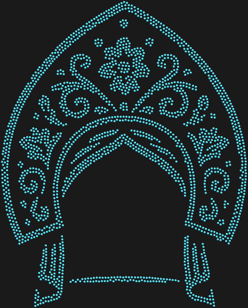 Трафарет Кокошник — RHT_KOKOSHNIK1_SS16_LT_SAPPHIRE