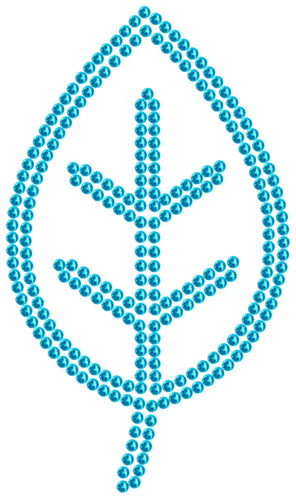 Трафарет Листочек — RHT_LEAF1_SS16_AQUAMARINE