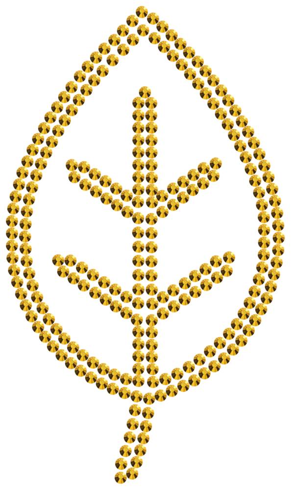 Трафарет Листочек — RHT_LEAF1_SS16_GOLD