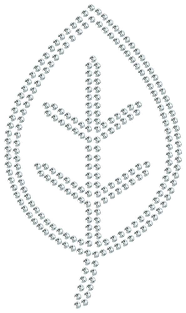 Трафарет Листочек — RHT_LEAF1_SS6_CRYSTAL_CLEAR