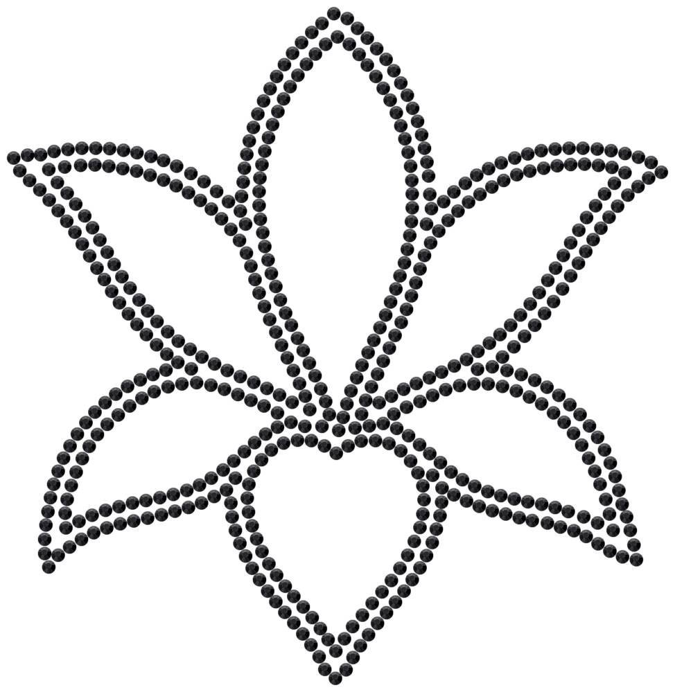 Трафарет Лилия — RHT_LILY1_SS10_JET_BLACK