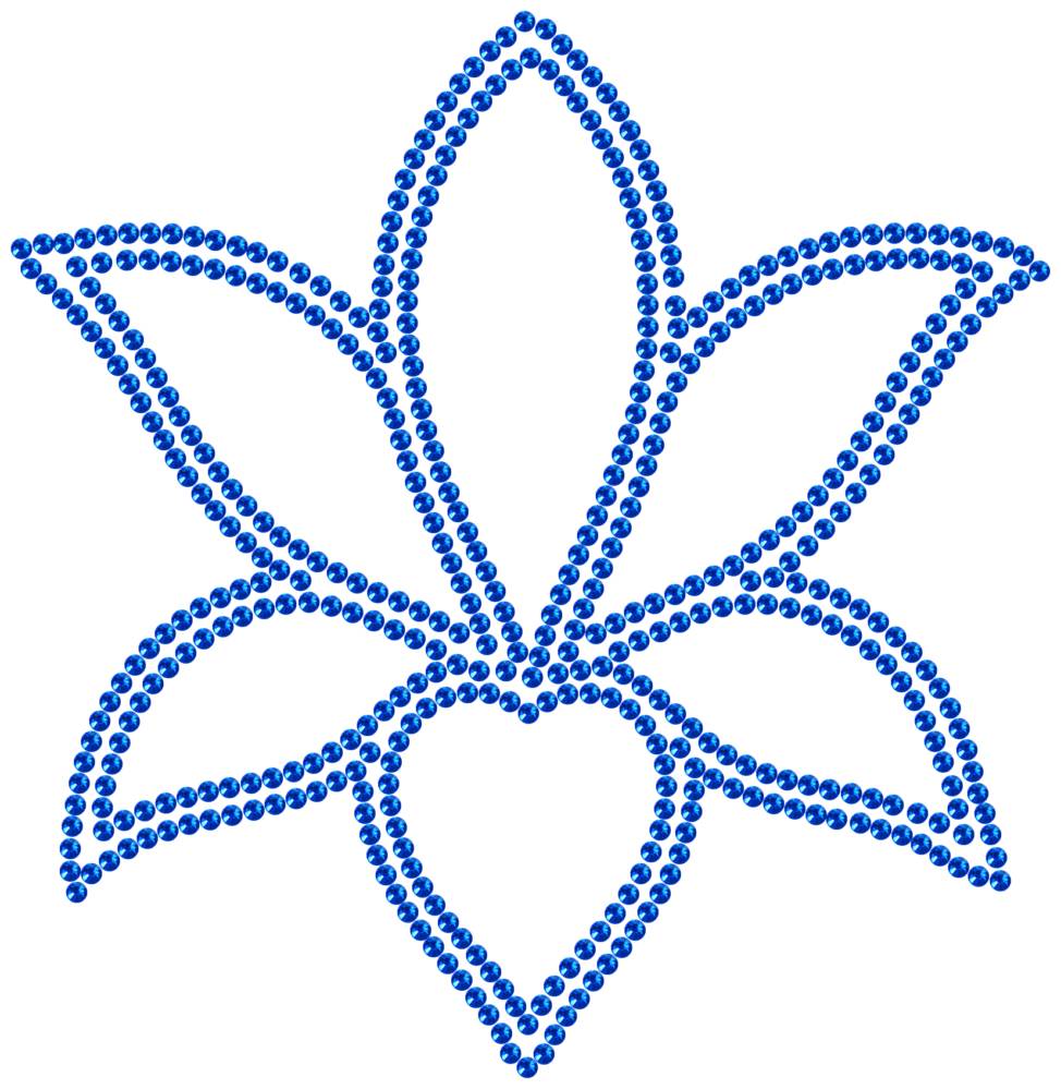 Трафарет Лилия — RHT_LILY1_SS10_SAPPHIRE