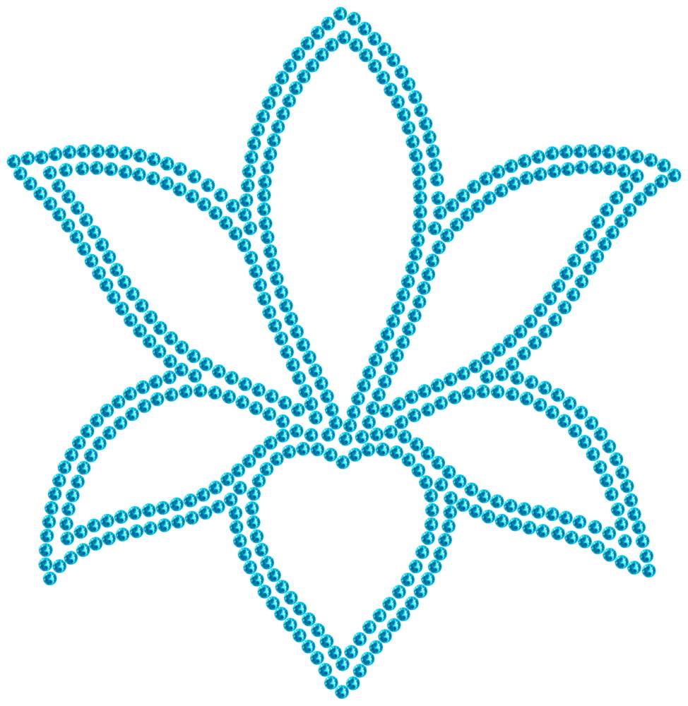 Трафарет Лилия — RHT_LILY1_SS16_AQUAMARINE