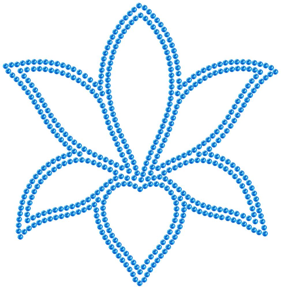 Трафарет Лилия — RHT_LILY1_SS16_LT_SAPPHIRE