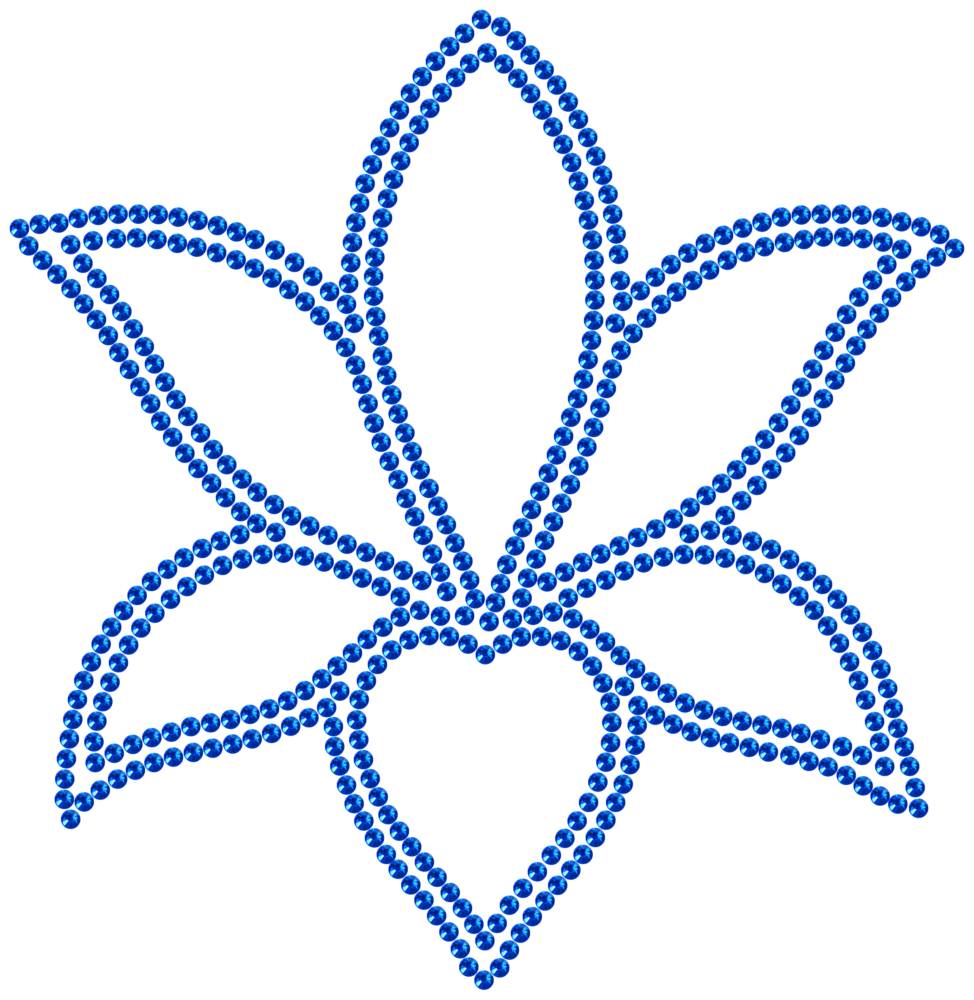 Трафарет Лилия — RHT_LILY1_SS16_SAPPHIRE