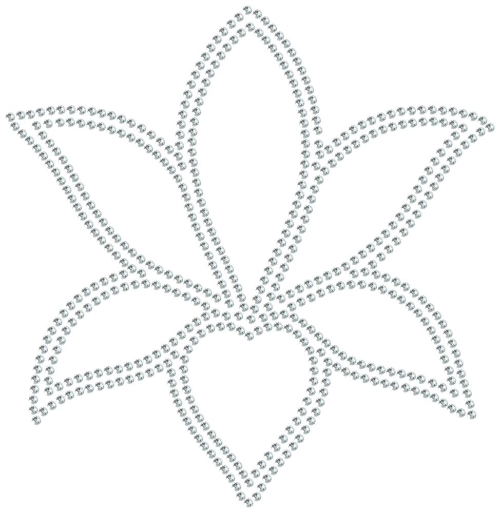 Трафарет Лилия — RHT_LILY1_SS6_CRYSTAL_CLEAR