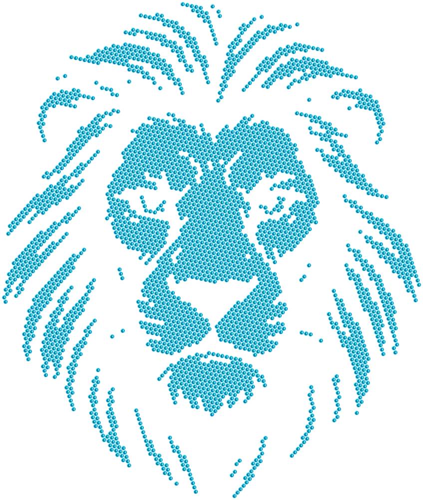 Трафарет Лев — RHT_LION1_SS10_AQUAMARINE