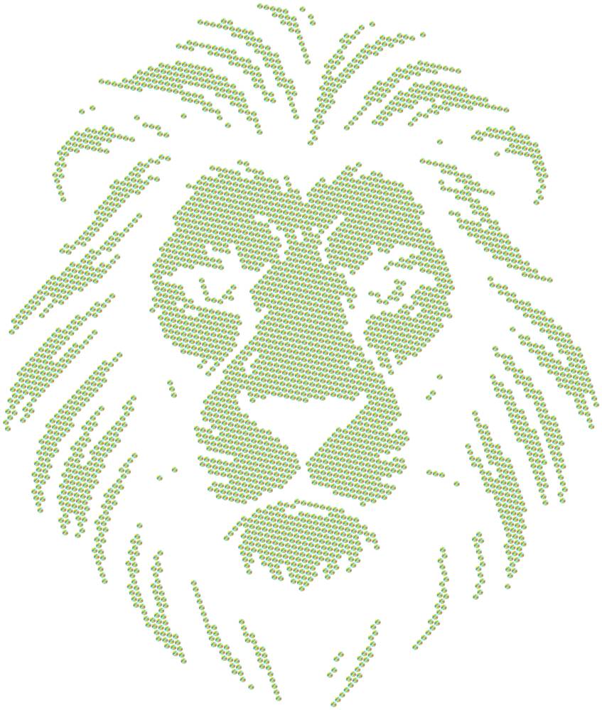 Трафарет Лев — RHT_LION1_SS10_CRYSTAL_AB