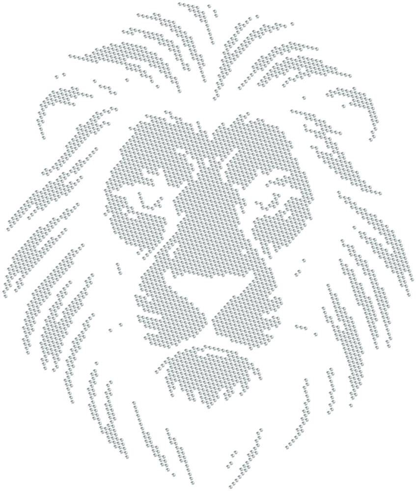 Трафарет Лев — RHT_LION1_SS10_CRYSTAL_CLEAR