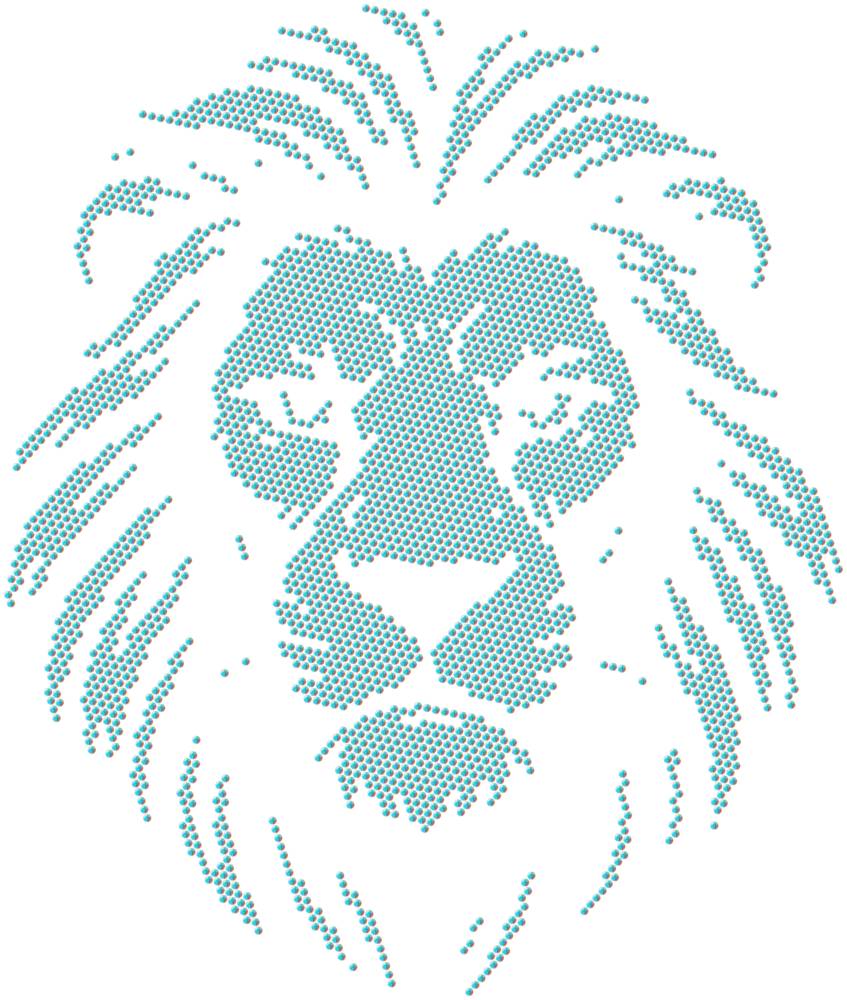 Трафарет Лев — RHT_LION1_SS16_CRYSTAL_AB_DMC