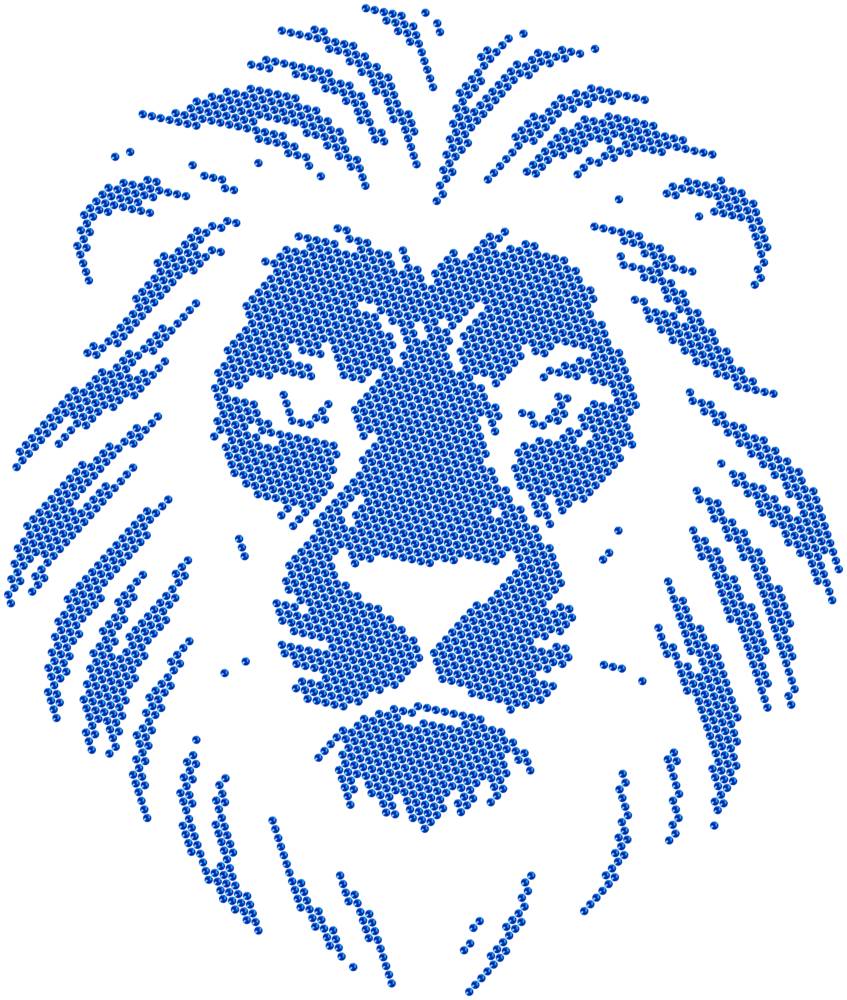 Трафарет Лев — RHT_LION1_SS16_SAPPHIRE