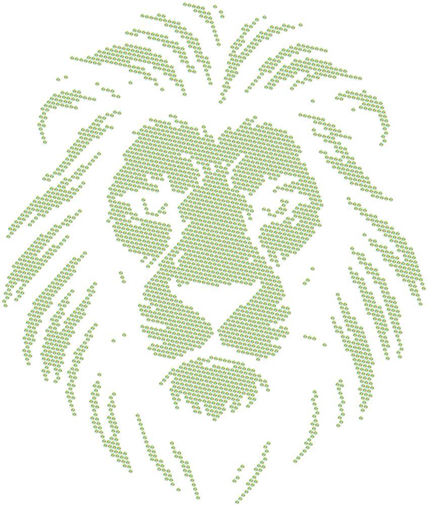 Трафарет Лев — RHT_LION1_SS6_CRYSTAL_AB